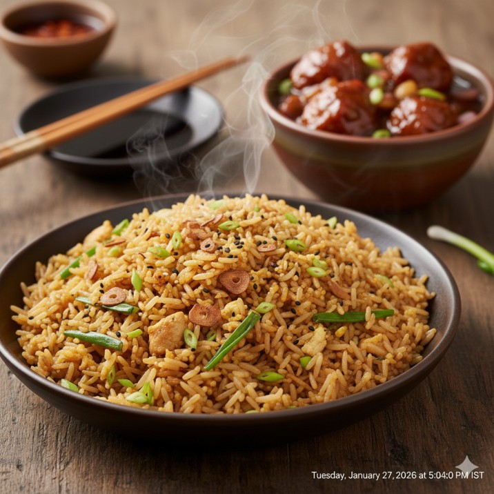 Manchurian Gravy n Fried Rice